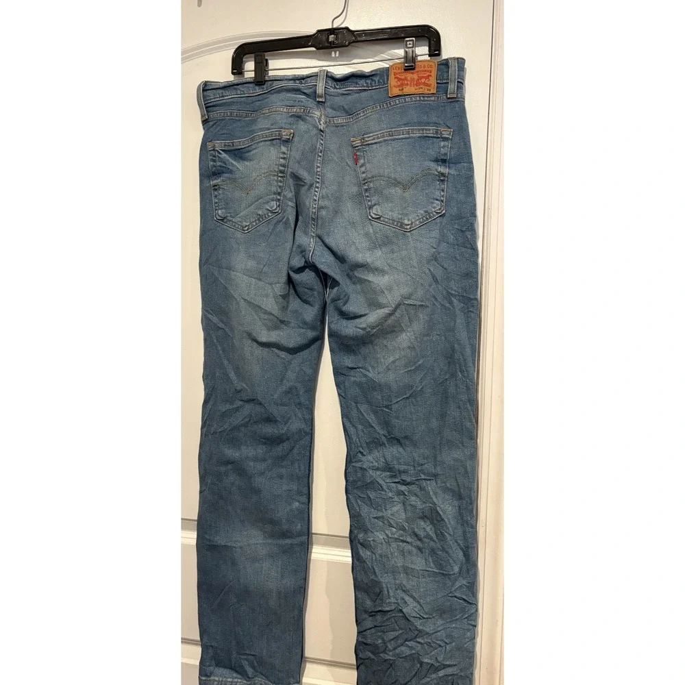 Levi's Mens 514 Straight Jeans W34 L32 Original Blue Regular Denim Pants